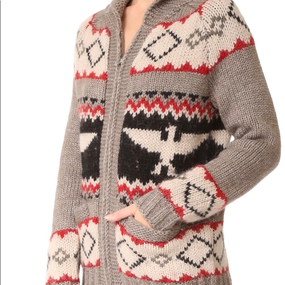 Levi's
Multicolor Women's Wool Cable Knit Thunderbird Sweater Cardigan